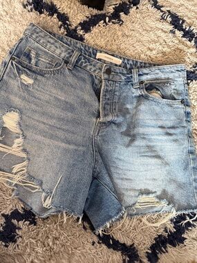 Hidden Jeans Distressed & Ripped Denim Shorts